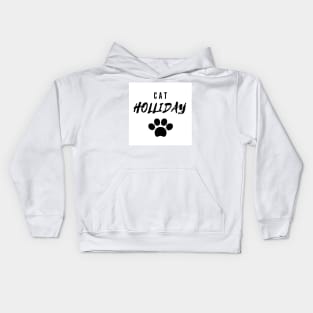 Cat holiday gift t shirt design Kids Hoodie